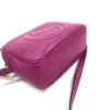 Gucci Pink Magenta Leather Soho Disco Crossbody 21