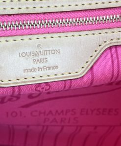 Louis Vuitton Stephen Sprouse Roses Neverfull MM tag