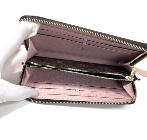 Louis Vuitton Monogram Clemence Wallet With Rose Ballerine 13