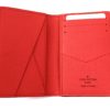 Louis Vuitton Monogram Taiga Pocket Organizer/Card Holder Red 5