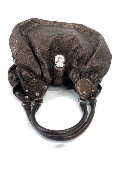 Louis Vuitton Metallic Mordore Bronze Monogram Mahina Leather Surya XL Bag