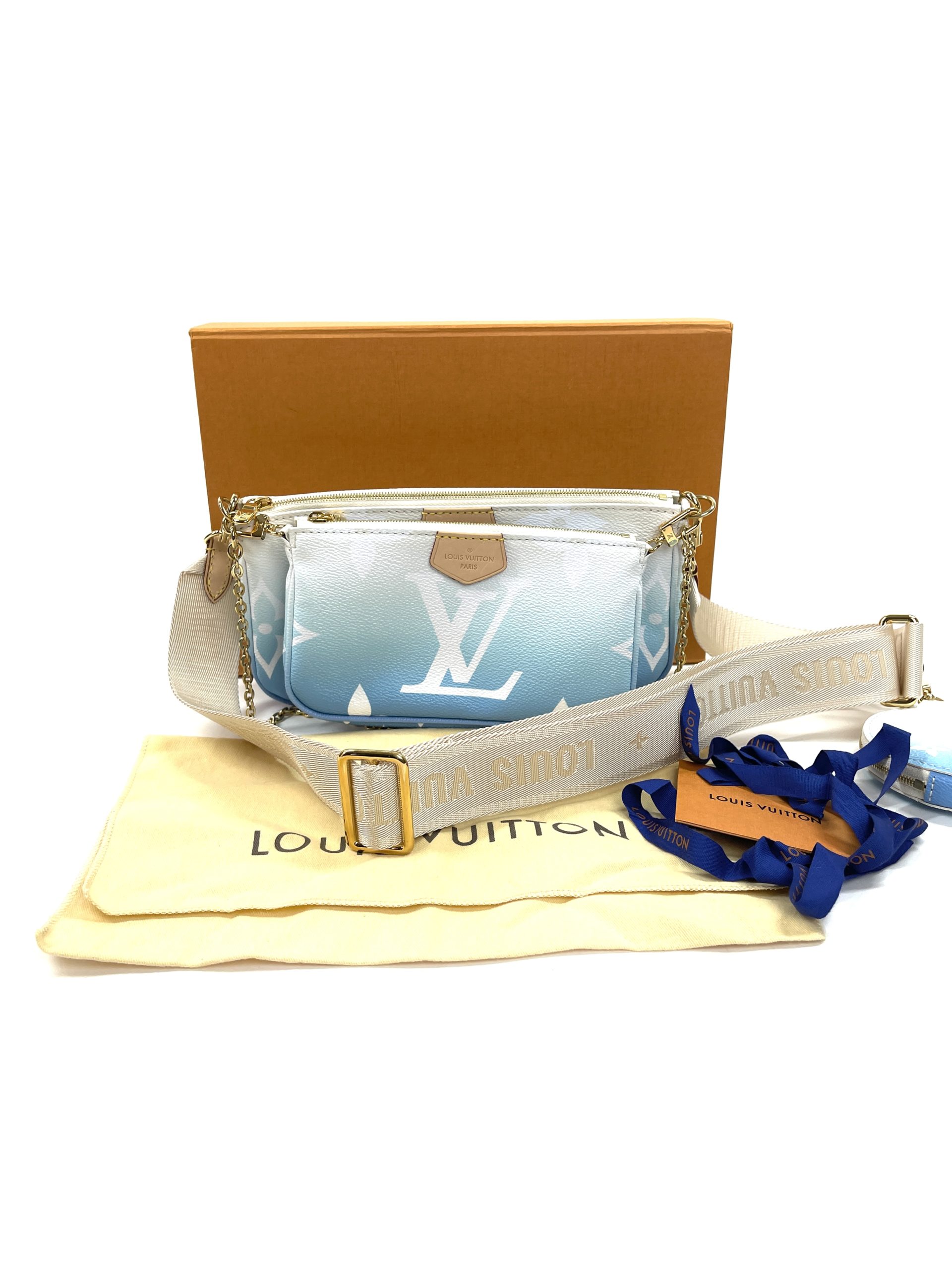 Louis Vuitton Monogram Giant By The Pool Multi Pochette Accessories Blue  Crossbody - A World Of Goods For You, LLC