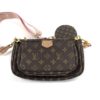 Louis Vuitton Monogram Multi Pochette Crossbody with Rose Clair Strap 16