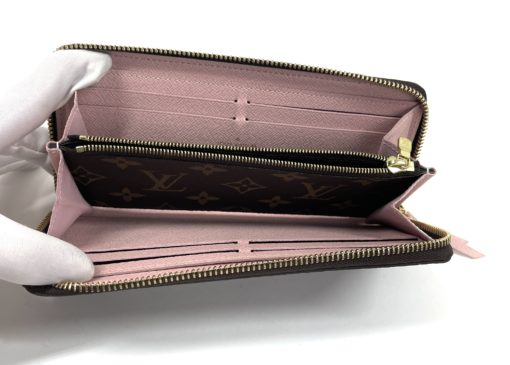 Louis Vuitton Monogram Clemence Wallet With Rose Ballerine 22