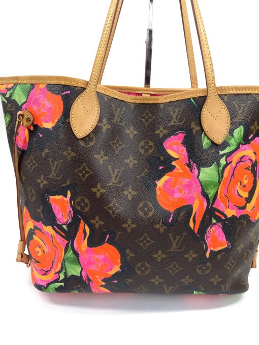 Louis Vuitton Limited Edition Stephen Sprouse Monogram Roses Neverfull MM  Bag - Yoogi's Closet
