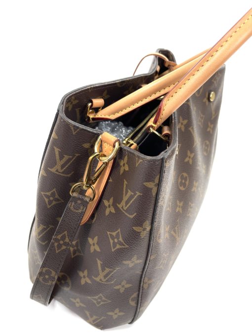 Louis Vuitton Monogram Montaigne MM Satchel or Shoulder Bag side view