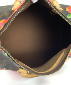 Louis Vuitton Stephen Sprouse Roses Speedy 30 Satchel inside view