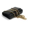 YSL Saint Laurent Small Kate Crocodile-Embossed Black Leather Shoulder Bag With Gold Tassel 11
