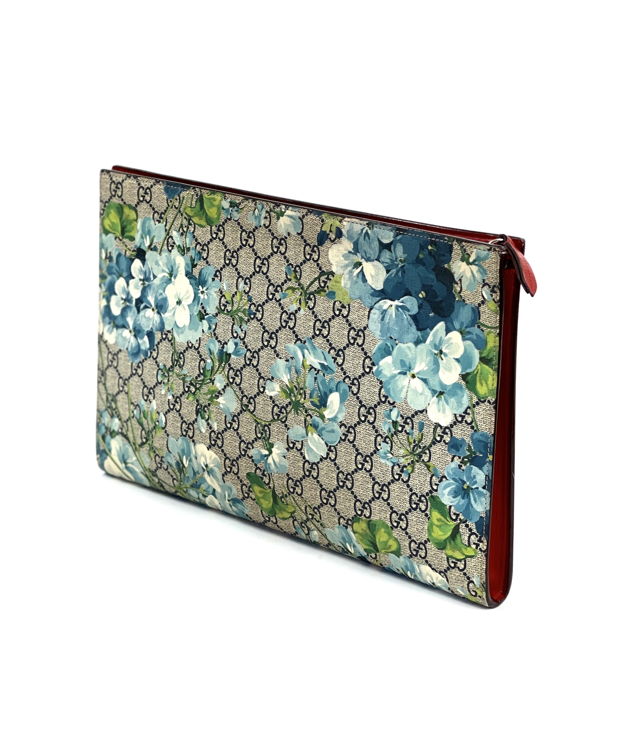Gucci Blue Blooms Large Tablet Documents Holder - A World Of Goods