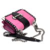 Prada City Calf Saffiano Cahier Bag Geranio Black Shoulder Bag With Studs 14