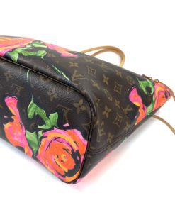 Louis Vuitton Stephen Sprouse Roses Neverfull MM side
