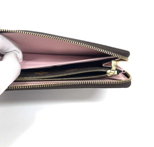 Louis Vuitton Monogram Clemence Wallet With Rose Ballerine 16