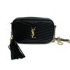 YSL Saint Laurent Mini Lou Black Matelassé Leather Camera Bag 2