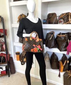 Louis Vuitton Stephen Sprouse Roses Speedy 30 Satchel with mannequin