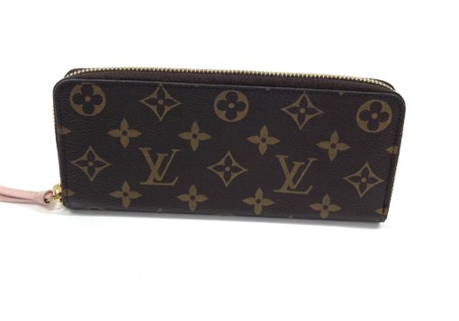 Louis Vuitton Monogram Clemence Wallet With Rose Ballerine 5