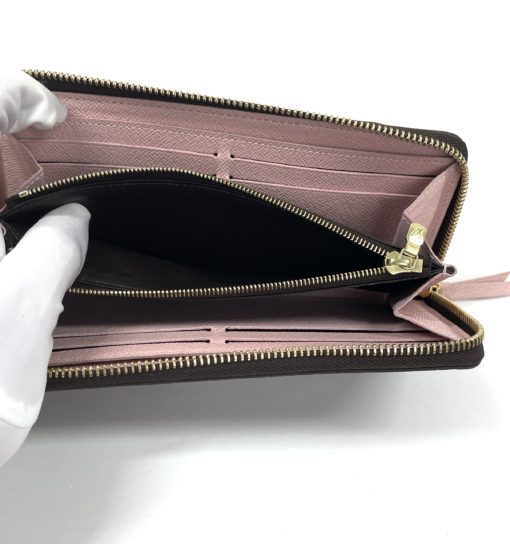 Louis Vuitton Monogram Clemence Wallet With Rose Ballerine 15