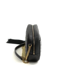 YSL Saint Laurent Mini Lou Black Matelassé Leather Camera Bag side