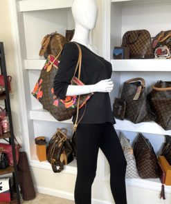 Louis Vuitton Stephen Sprouse Roses Neverfull MM with mannequin