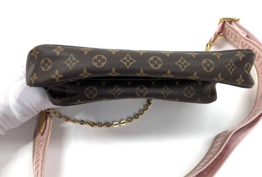 Louis Vuitton Monogram Multi Pochette Crossbody with Rose Clair Strap 34