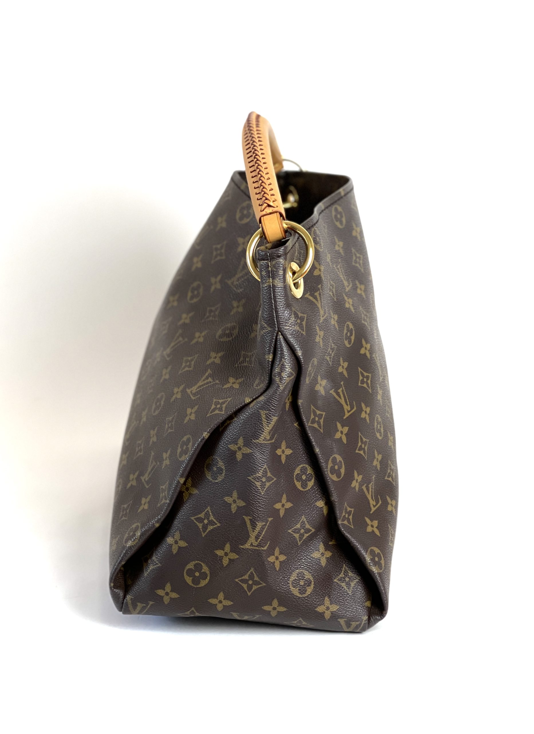 Louis Vuitton Brown Monogram Coated Canvas Artsy MM Gold