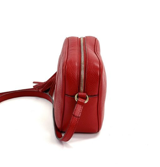 Gucci Soho Small Red Leather Disco Bag 9