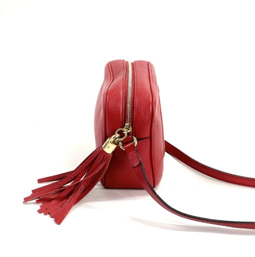 Gucci Soho Small Red Leather Disco Bag 8