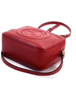 Gucci Soho Small Red Leather Disco Bag