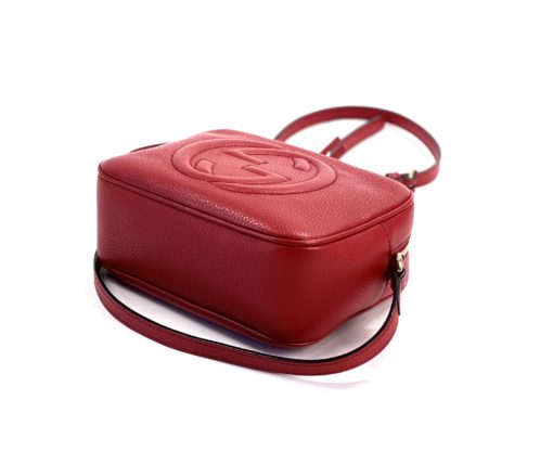 Gucci Soho Small Red Leather Disco Bag 6