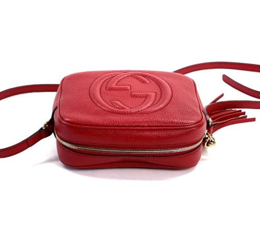 Gucci Soho Small Red Leather Disco Bag 5