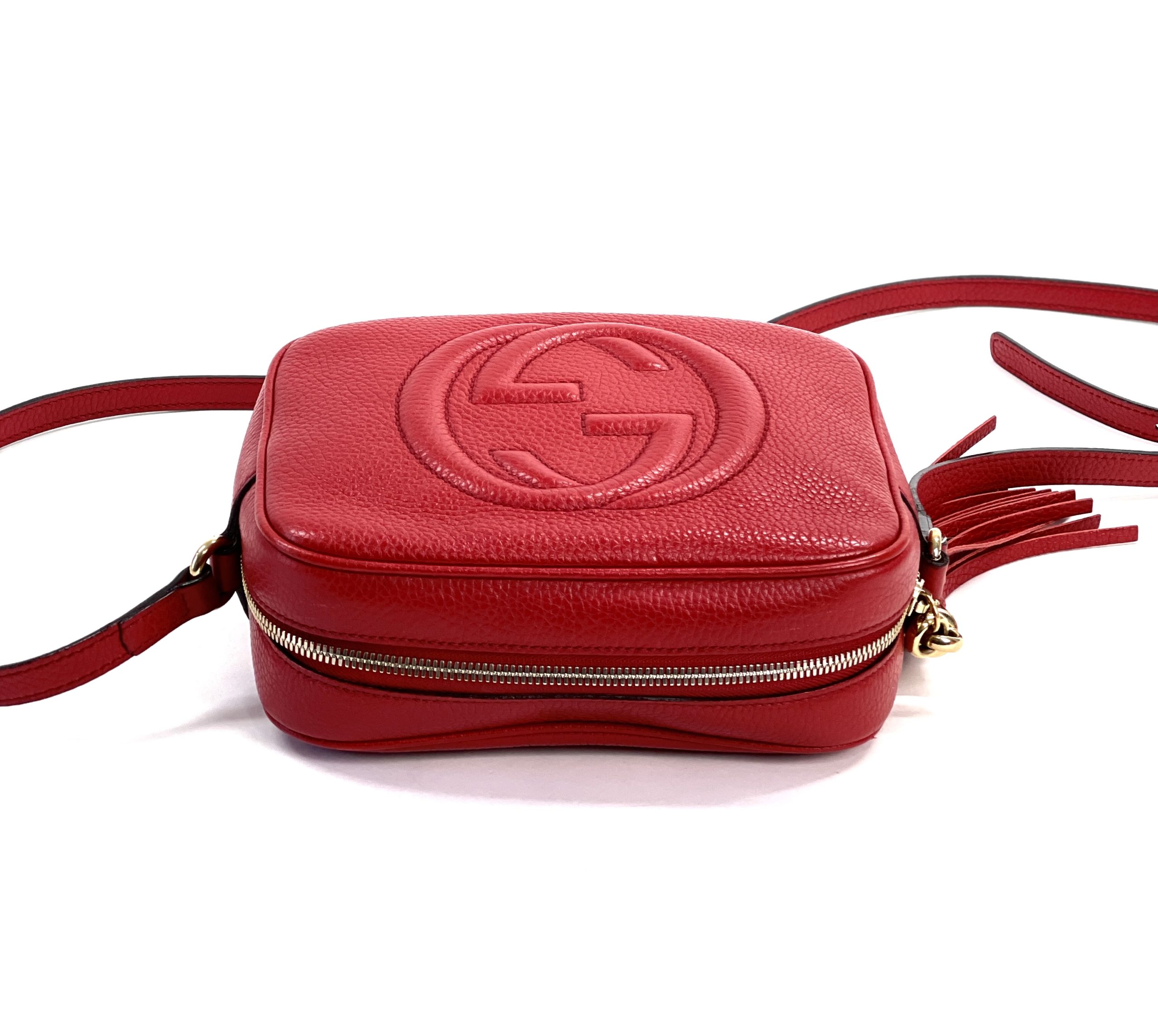 Gucci Red Leather Marmont Crossbody Bag Special Edition - A World Of Goods  For You, LLC