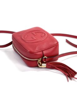 Gucci Soho Small Red Leather Disco Bag