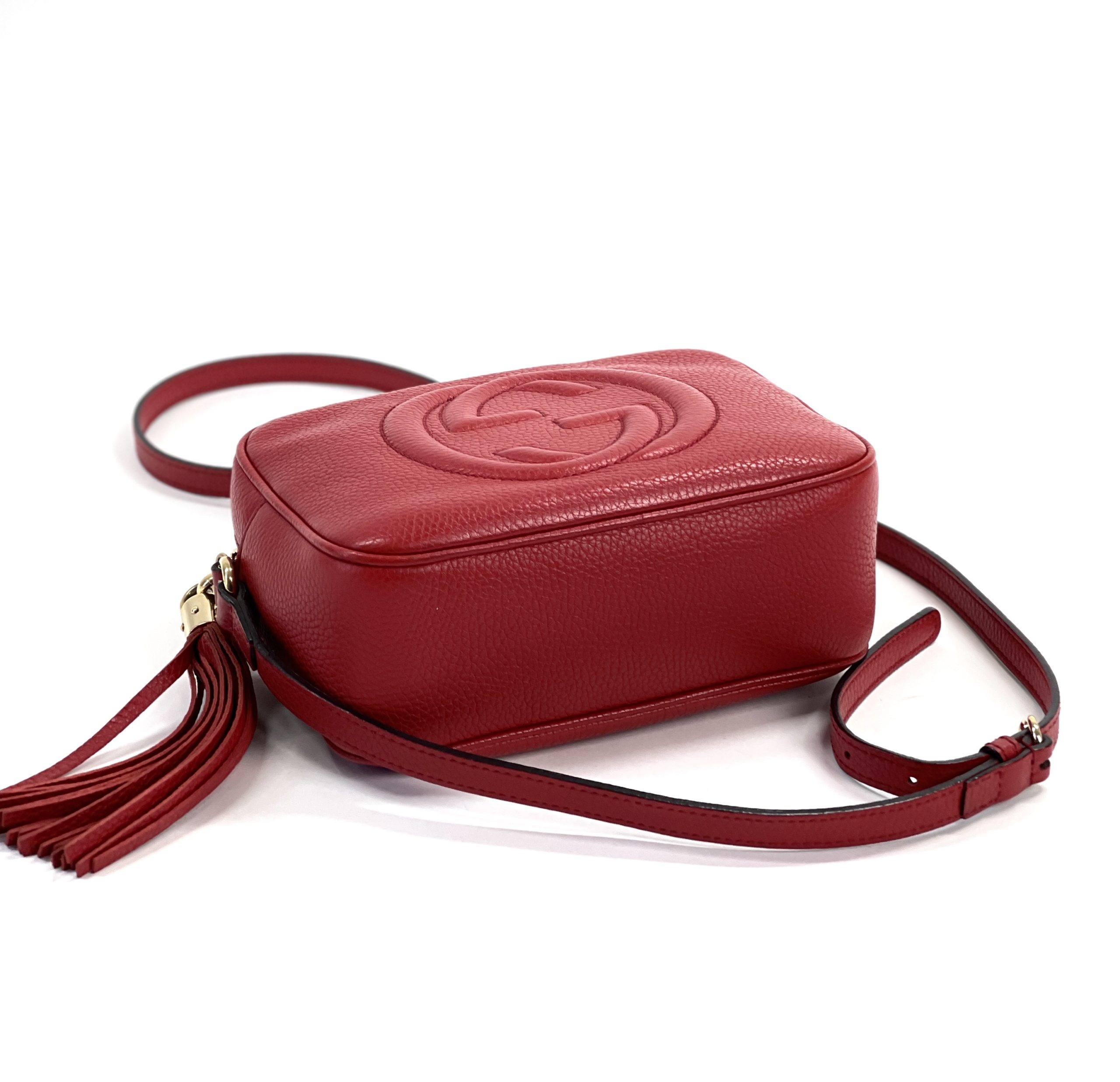 Gucci Soho Small Red Leather Disco Bag - A World Of Goods For You, LLC