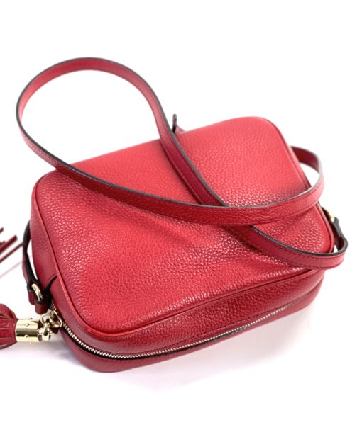 Gucci Soho Small Red Leather Disco Bag 10