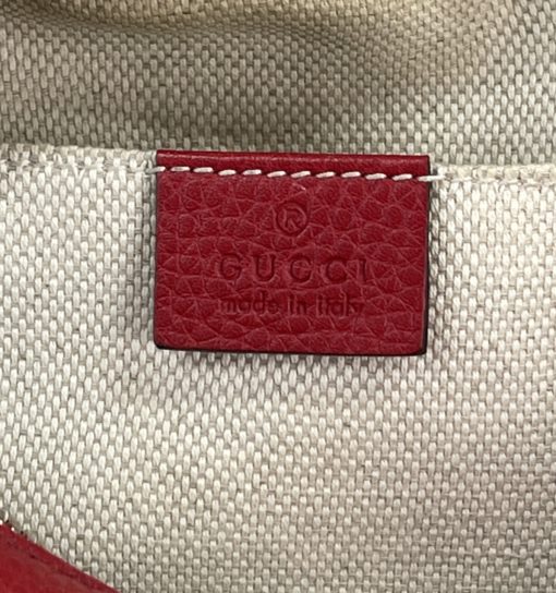 Gucci Soho Small Red Leather Disco Bag 12