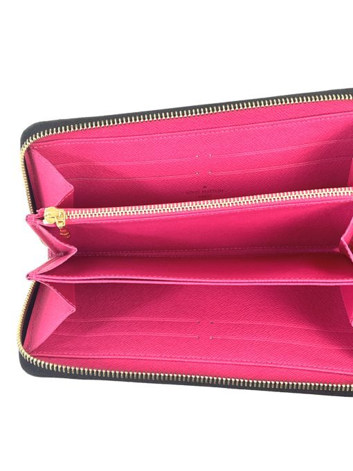 Louis Vuitton Monogram Multicolor Zippy Wallet Black Grenade Pink 3