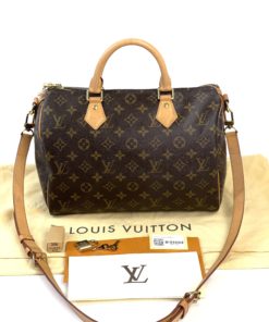 Louis Vuitton Monogram Speedy Bandoulière 30 Shoulder Bag front view