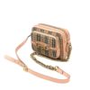 Burberry Chain Link Camera Bag Pink/Peach Crossbody Gold Vintage Check Crossbody