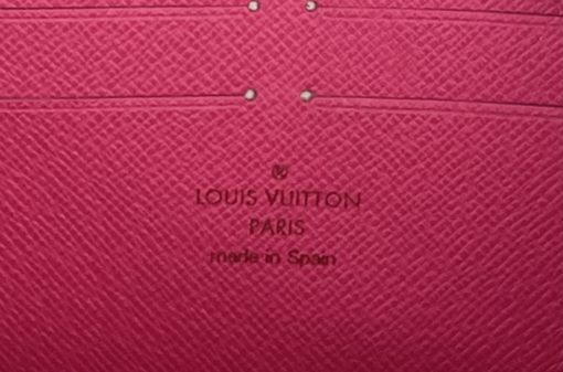 Louis Vuitton Monogram Multicolor Zippy Wallet Black Grenade Pink 17