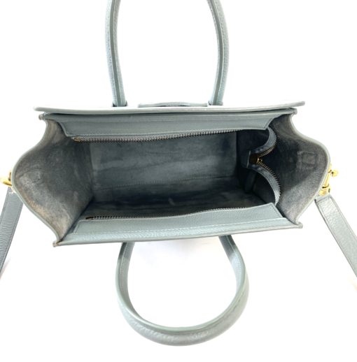 Celine Nano Luggage Crossbody Bag in Blue/Grey  6
