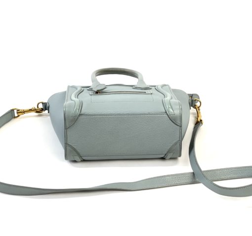 Celine Nano Luggage Crossbody Bag in Blue/Grey  22