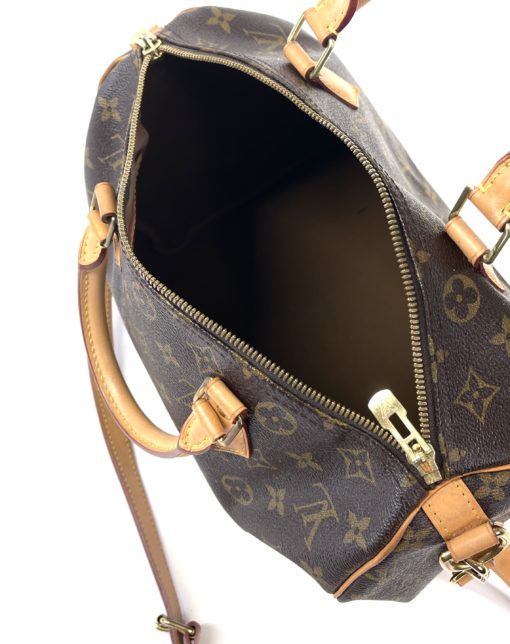 Louis Vuitton Monogram Speedy Bandoulière 30 Shoulder Bag pocket