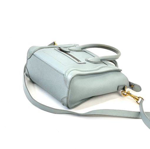 Celine Nano Luggage Crossbody Bag in Blue/Grey  19