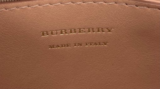 Burberry Chain Link Camera Bag Pink/Peach Crossbody Gold Vintage Check Crossbody 6
