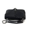 YSL Saint Laurent College Large Quilted Black Leather V-Flap Shoulder Bag 17