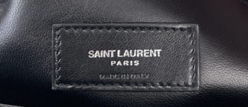 YSL Saint Laurent College Large Quilted Black Leather V-Flap Shoulder Bag 10