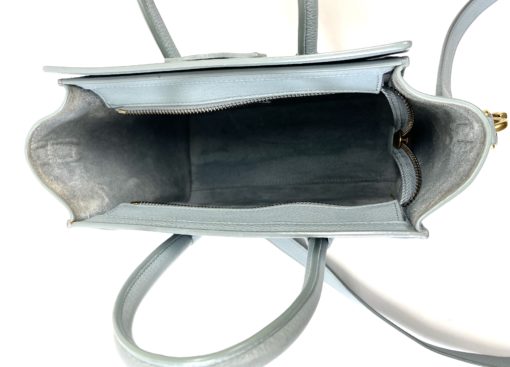 Celine Nano Luggage Crossbody Bag in Blue/Grey  7