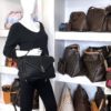 YSL Saint Laurent College Large Quilted Black Leather V-Flap Shoulder Bag 2