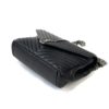YSL Saint Laurent College Large Quilted Black Leather V-Flap Shoulder Bag 14