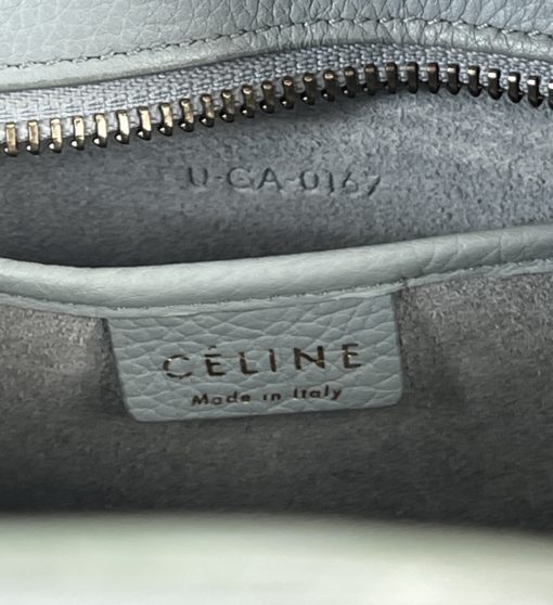 Celine Nano Luggage Crossbody Bag in Blue/Grey  8