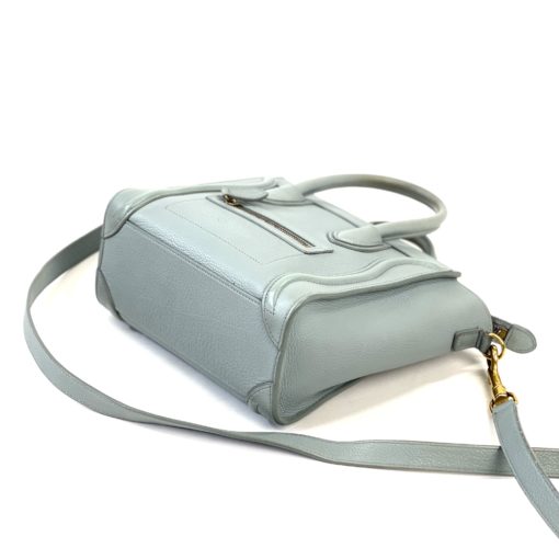 Celine Nano Luggage Crossbody Bag in Blue/Grey  21